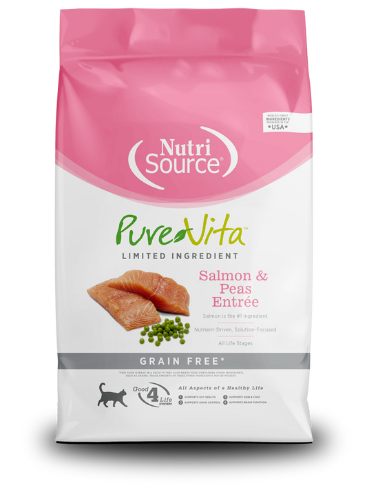 Pure Vita Grain Free Salmon & Peas Cat Food