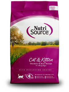 Nutrisource Cat & Kitten Chicken & Rice Recipe with Wholesome Grains Cat Food