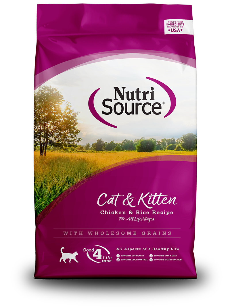 Nutrisource Cat & Kitten Chicken & Rice Recipe with Wholesome Grains Cat Food