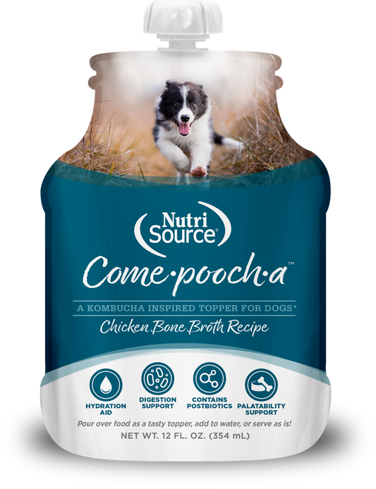 NutriSource Come-Pooch-A Chicken Bone Broth Recipe for Dogs, 12 oz.