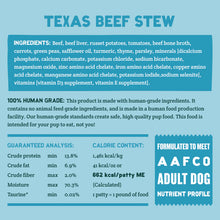 Load image into Gallery viewer, A Pup Above Texas Beef Stew Gently Cooked Frozen Dog Food
