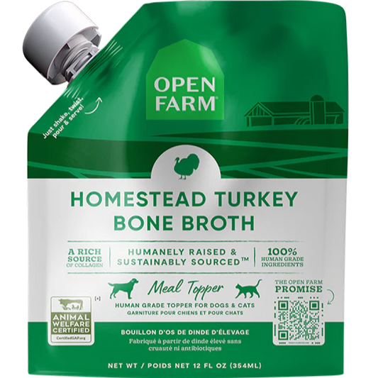 Open Farm Homestead Turkey Bone Broth For Dogs