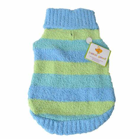 Fashion Pet Blue Striped Sweater