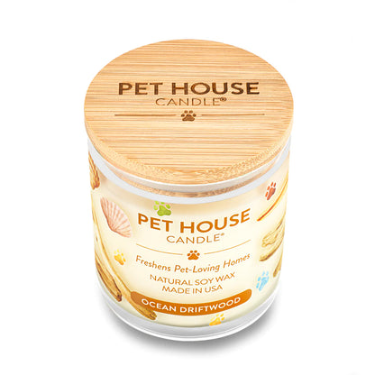 Pet House Ocean Driftwood Plant-Based Soy Wax Candle