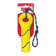 Load image into Gallery viewer, KONG Squeezz Tennis Buoy w/Rope Dog Toy
