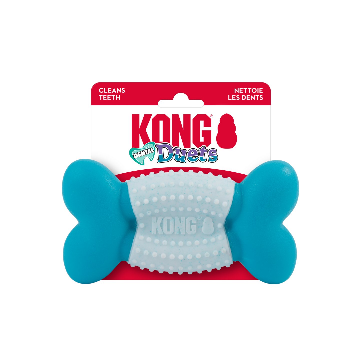 Kong Duos Dental Bone Dog Toy, Medium/Large