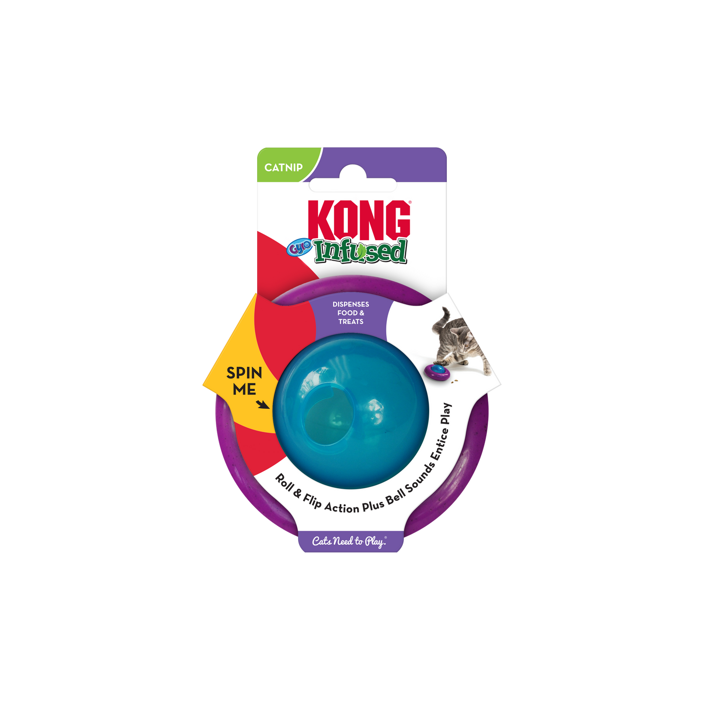 KONG Infused Cat Gyro Cat Toy