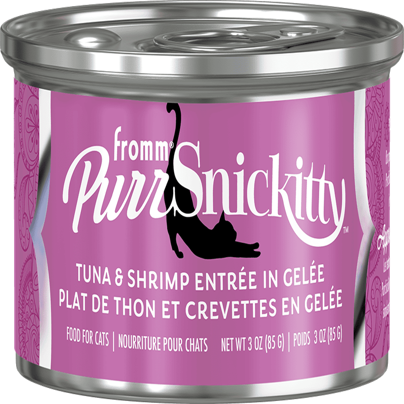 Fromm Purrsnickitty Tuna & Shrimp Entrée in Gelée Canned Cat Food, 3 oz