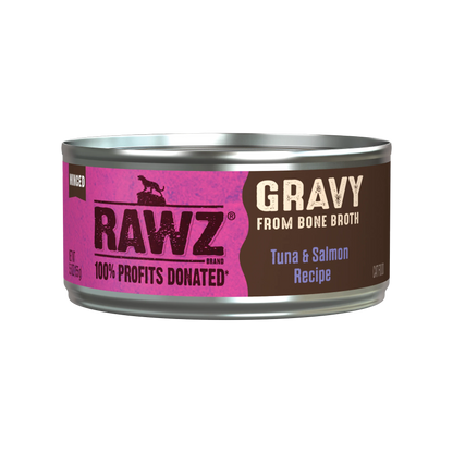 Rawz Tuna & Salmon Recipe in Gravy Canned Cat Food, 5.5 oz