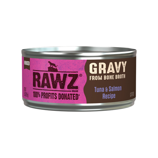 Rawz Tuna & Salmon Recipe in Gravy Canned Cat Food, 5.5 oz