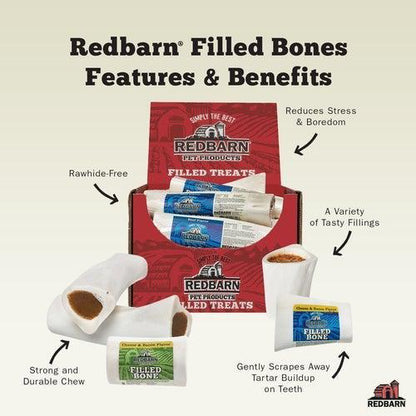 Redbarn Filled Bone, Large Peanut Butter Flavor