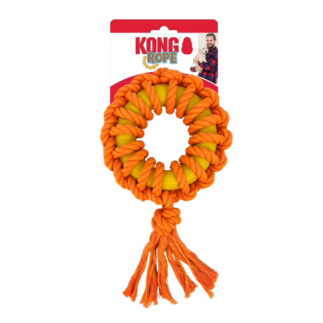 Kong Rope Ringerz Assorted Medium Dog Toy