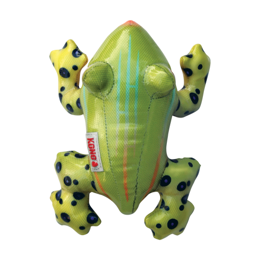 Kong Shieldz Tropics Frog Dog Toy, Medium