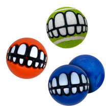 Load image into Gallery viewer, ROGZ by KONG Grinz Treat Ball Dog Toy, 3 Pack
