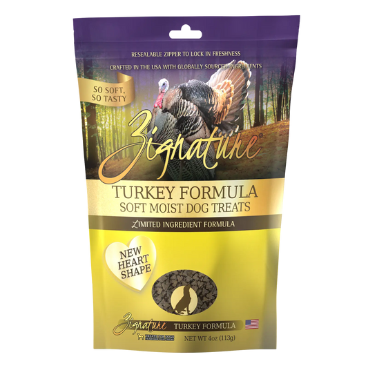 Zignature Turkey Formula Soft Moist Dog Treats 4 oz