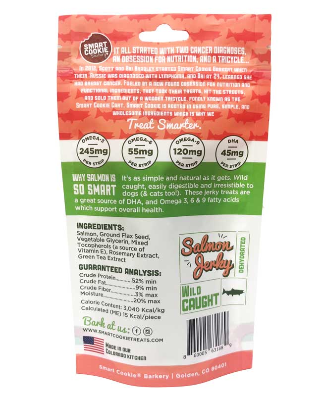 Smart Cookie Grain Free Alaskan Salmon Jerky Dog Treats