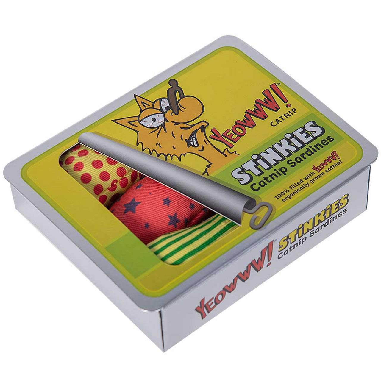 Yeowww! Stinkies Sardines Catnip Cat Toy, 3 Pack