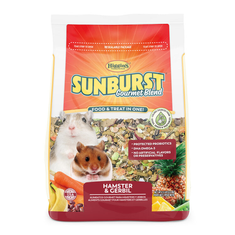 Higgins Sunburst Gourmet Blend Hamster & Gerbil