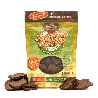 Gaines Family Sweet Potato Beef Fillets Dog Treats