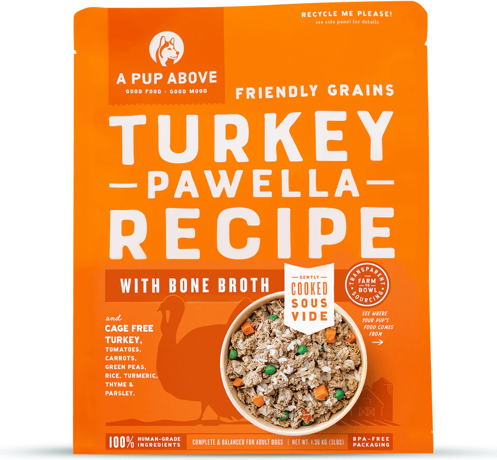 A Pup Above Turkey Pawella Gently Cooked Frozen Dog Food