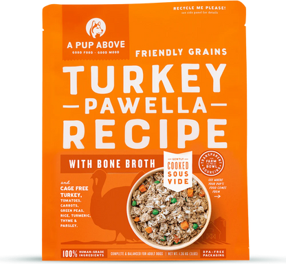 A Pup Above Turkey Pawella Gently Cooked Frozen Dog Food