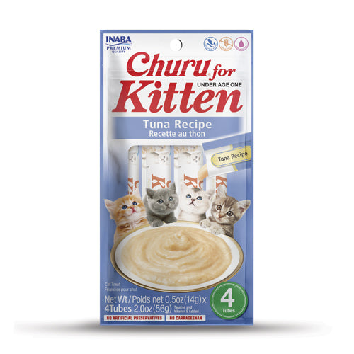 Inaba Churu Grain-Free Tuna Puree Lickable Kitten Treat