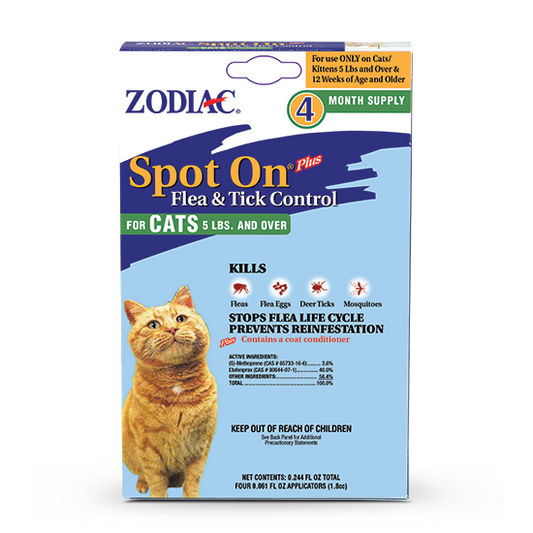 Zodiac Spot On Plus Flea & Tick Control for Cats