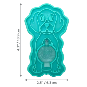 Kong ZoomGroom Bubbles Rubber Dog Grooming Brush