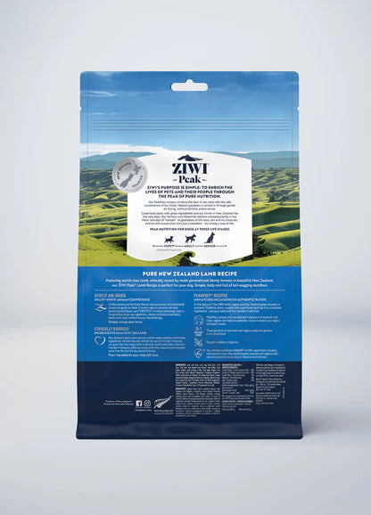 ZIWI Peak Lamb Grain-Free Air-Dried Dog Food, 2.2lb