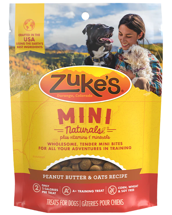 Zukes's Mini Naturals® Peanut Butter & Oats Recipe Training Dog Treats