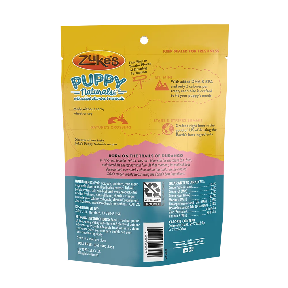 Zukes's Mini Naturals® Puppy Pork Training Dog Treats