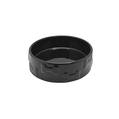 Manor Black Pet Bowl : Large