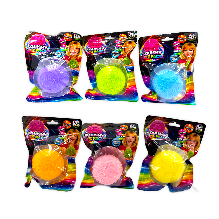 Fun Doh Fuzzy Face Squishy Sensory Toy Variety