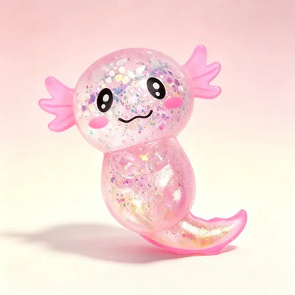 Glitter Axolotl Maltose Squishy Sensory Fidget Toy