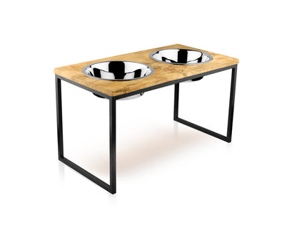 Hearth and Haven Elevated Pet Bowl Set - Modern Design : Large