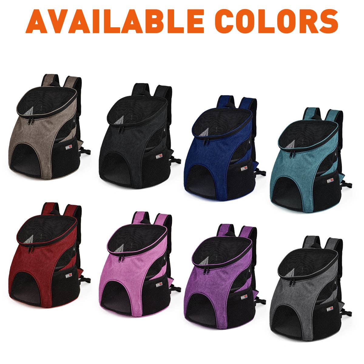 Dogline Pet Carrier Pack: Beige / S 8.5” x W 11.6” x H 13.8”