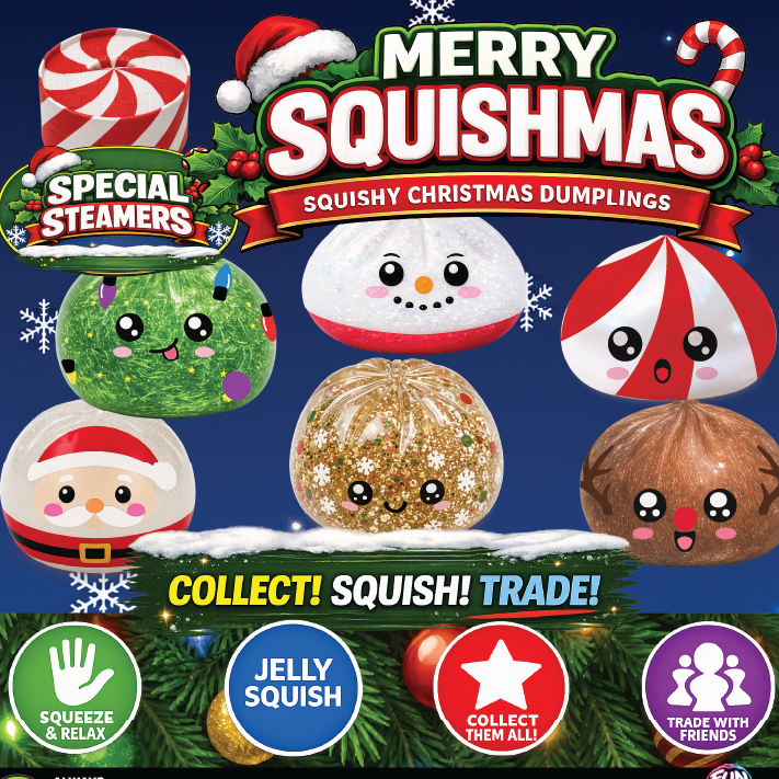Fun Doh Christmas Dumpling Squishy Toy