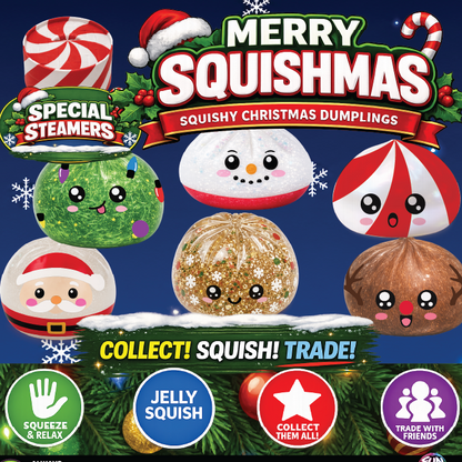Fun Doh Christmas Dumpling Squishy Toy