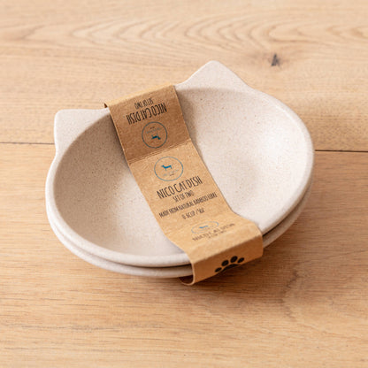 Nico Bamboo Cat Bowl: Pink