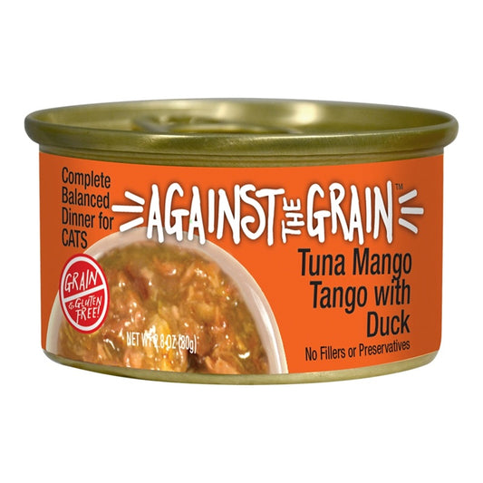 Against The Grain Tuna Mango Tango with Duck Dinner in Gravy Canned Cat Food