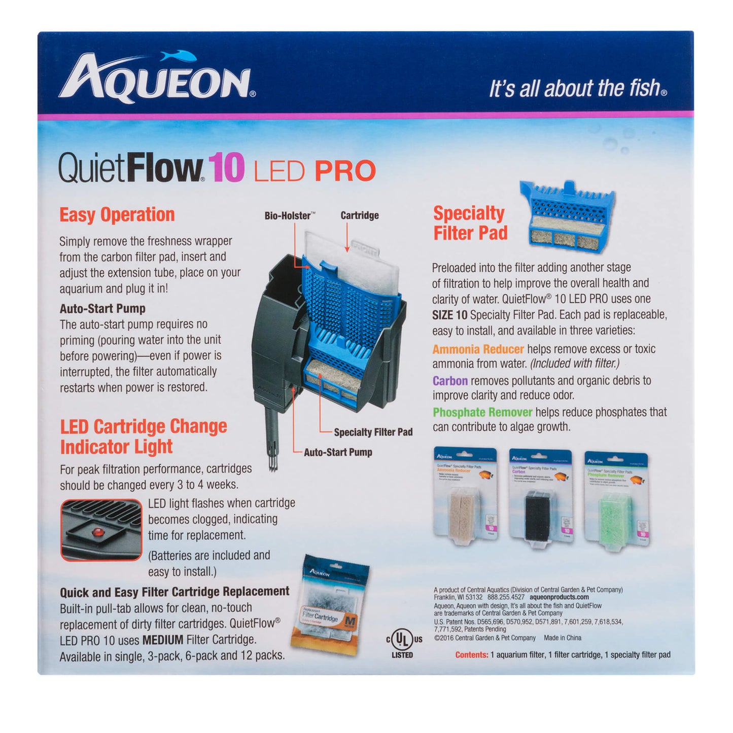 Aqueon QuietFow 10 Power Filter