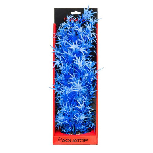 Aquatop Cannabis Blue Aquarium Plant, 16"