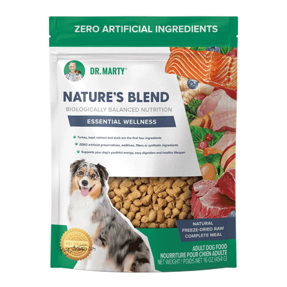 Dr. Marty Nature's Blend Essential Wellness Freeze-Dried Dog Food, 16oz