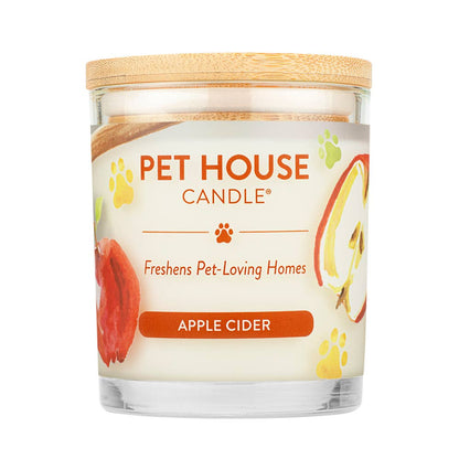 Pet House Candle Apple Cider Plant-Based Soy Wax Candle 9 oz