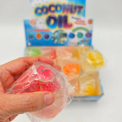 Vaseline Fruit Ball Squishy Toy – Coconut Oil Jelly Squeeze