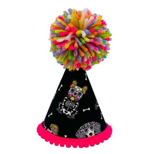 Pup Party Hats Day of the Dead Party Hat: M