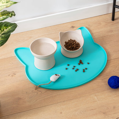 Oscar Silicone Cat Placemat: Blush Pink