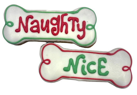 Paws Gourmet Bakery Holiday Naughty Nice Bones Dog Treats, 1 count