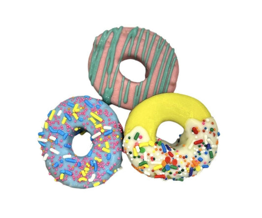 Paws Gourmet Bakery Apple Peanut Butter Mini Donuts, Assorted Colors