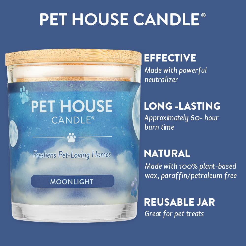 Pet House Moonlight Plant-Based Soy Wax Candle 9 oz